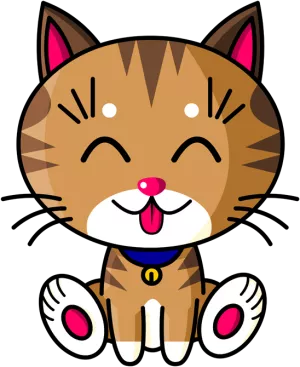 Kawaii Baby Cat (tigré)