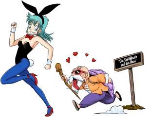 Muten-Roshi und Bulma