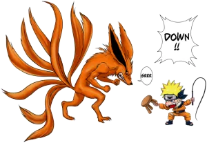 Naruto and Kyubi