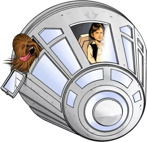 Han Solo och Chewbacca