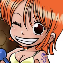 T-shirt bébé Nami « Les prévisions de Météo Pirate pour le prochain épisode ! » – Parodie One Piece