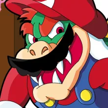 Débardeur Bowser « C'est l'plombier ! » – Parodie Super Mario