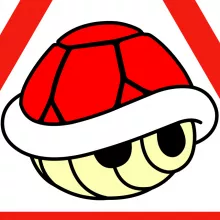 Débardeurs Enfants La carapace rouge « Interdiction de doubler ! » – Parodie Mario Kart