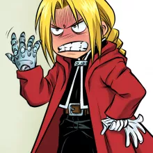 totebag Edward « Détecteur de métaux ! » – Parodie Full Metal Alchemist