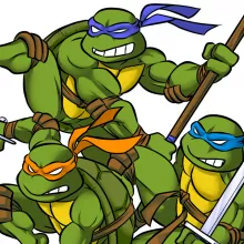 Camisola com capuz Donatello “Donatello, Michelangelo, Leonardo, Raphael e Super Mario” – Super Mario de parodia