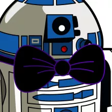 Camiseta bebé R2-D2 – Parodia de Star Wars
