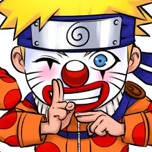 Sous-Verre en bois Naruto Multiclonage « Multiclownage No Jutsu !! » – Parodie Naruto