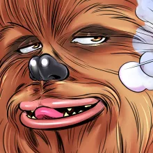 Chewbacca Messenger Bag “Chewbacca aka Chewie” – Star Wars parody
