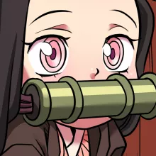 Nezuko Kamado Långärmad T-Shirts – Parodi Kimetsu no yaiba