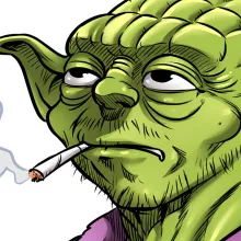 Maglietta a maniche lunge R2-D2 “R2-D2 e Yoda” – Parodia dei Star Wars