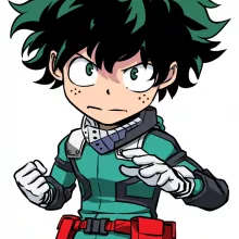 My Hero Academia parodi Rosa Body baby korta ärmar (flicka) - Gon, Killua och Deku (Izuku Midoriya) (Högklassig Body Baby - Tryckt i Frankrike - Ref : 1114)