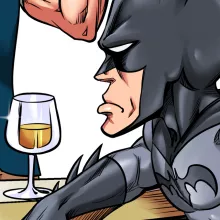 Body bébé Iron Man « Barman, le super Héros du quotidien ! » – Parodie Batman