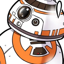 T-Shirt à manches longues R2-D2 « BB, je suis ton père (SD Edition) » – Parodie Star Wars