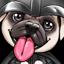 T-shirt Enfant Fille Dark Vadog « Je suis ton pépère... !! » – Parodie Star Wars