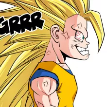 Camisola com capuz Son Goku “A Teoria da Evolução Saiyajin” – Dragon Ball Z de parodia
