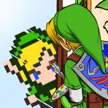 Caneca Link “Norman Rockwell style” – Zelda de parodia