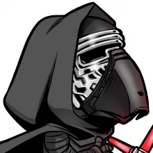Kylo Ren Damen T-shirt Tank top “Kylo Ren und Luke Skywalker” – Parodie auf Star Wars