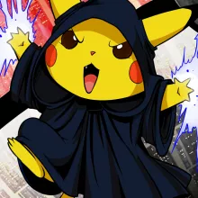 Mochila de criança Pikachu “Pikachu e Darth Sidious” – Pokémon de parodia