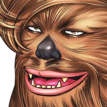 Pull Chewbacca « Parce qu'il le vaut bien... ! » – Parodie Star Wars