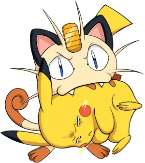 Pikachu y Meowth
