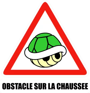 Obstacle sur la chaussée !