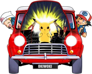Pikachu, Ash y Down