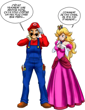 Le plombier et la blonde pulpeuse...