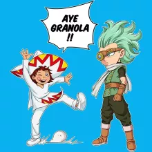 T-shirt bébé Granola « Aye Granola !! » – Parodie Dragon Ball Super