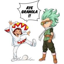 T-shirt Granola « Aye Granola !! » – Parodie Dragon Ball Super