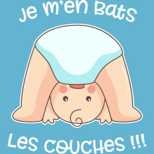 Body bébé Bébé Comique « Je m'en bats les couches ! » – Parodie Bébé Humour