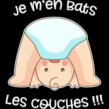 Body bébé Bébé Comique « Je m'en bats les couches ! » – Parodie Bébé Humour