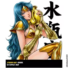 T-shirt Femme Manga « La Sublime Clara née sous le Signe du Verseau ! » – Parodie Cosplay Girls