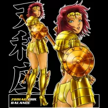 T-shirt Manga « La Sublime Eva née sous le Signe de la Balance ! » – Parodie Cosplay Girls