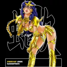 T-shirt Manga « La Sublime Taniya née sous le Signe du Scorpion ! » – Parodie Cosplay Girls