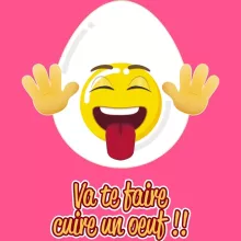 Débardeur Enfant Fille Humoristique « Va te faire cuire un oeuf !! » – Parodie Funny