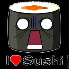 Sweat à capuche « I Love Sushi ! NOOOO !! » – Parodie Japon Culture