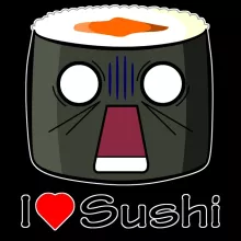 Coque Téléphone Portable « I Love Sushi ! NOOOO !! » – Parodie Japon Culture