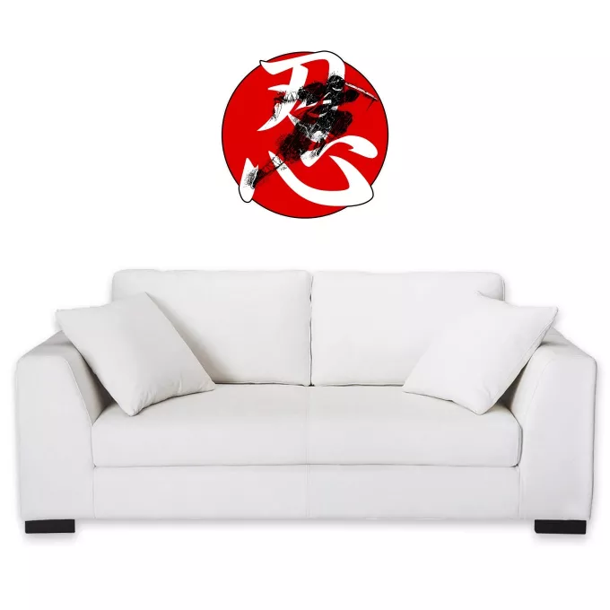 Wandsticker Parodie auf Kultur von Japan Japanische Shinobi - Ninja