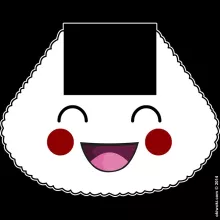 Sweat à capuche « Onigiri-chan (Version content !) » – Parodie Japon Culture