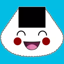 T-shirt Enfant Fille « Onigiri-chan (Version content !) » – Parodie Japon Culture
