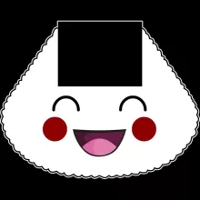 T-Shirt à manches longues « Onigiri-chan (Version content !) » – Parodie Japon Culture