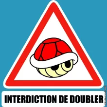 Mug La carapace rouge « Interdiction de doubler ! » – Parodie Mario Kart