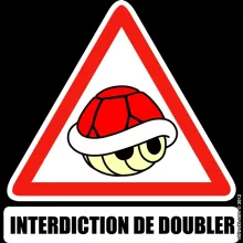 Mug La carapace rouge « Interdiction de doubler ! » – Parodie Mario Kart