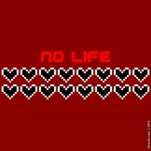 No Life Design Damen T-shirt – Parodie auf Videospiel Pixel