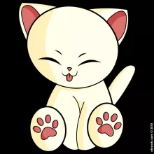 Pull « Chaton Mignon Crème » – Parodie Chatons Mignons