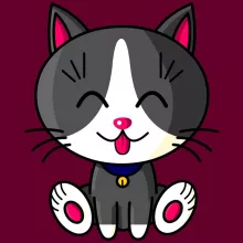 Casquette « Kawaii Baby Cat (blanc et gris) » – Parodie Kawaii Baby Cats