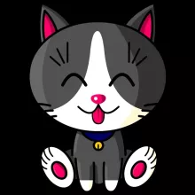 Sweat à capuche « Kawaii Baby Cat (blanc et gris) » – Parodie Kawaii Baby Cats