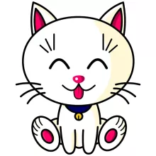 Mug « Kawaii Baby Cat (blanc) » – Parodie Kawaii Baby Cats