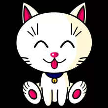 Coque Téléphone Portable « Kawaii Baby Cat (blanc) » – Parodie Kawaii Baby Cats