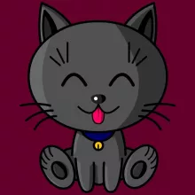 Casquette « Kawaii Baby Cat (Bleu) » – Parodie Kawaii Baby Cats